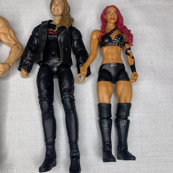 WWE Wrestling Figures Roman Reigns Seth Rollins Ronda Rousey Natalie Eva Marie - Picture 3 of 3